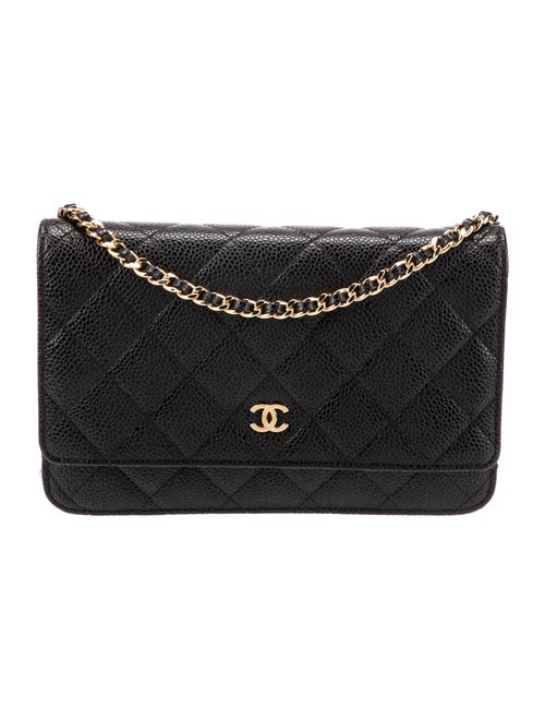 Chanel Classic Caviar Wallet On Chain