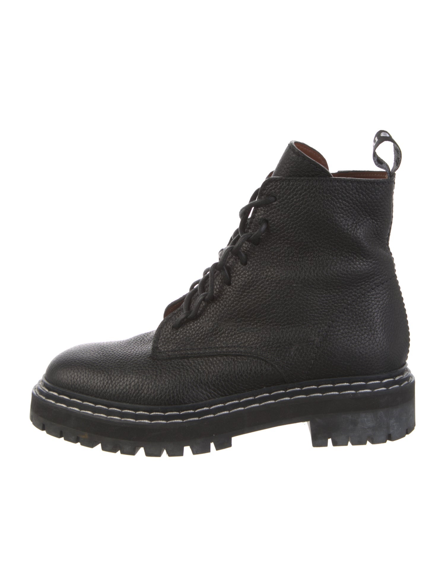 Proenza Schouler Leather Combat Boots