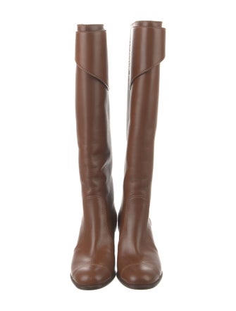 Chanel 2017 Interlocking CC Logo Riding Boots