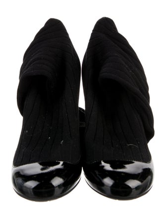 Chanel Interlocking CC Logo Sock Boots