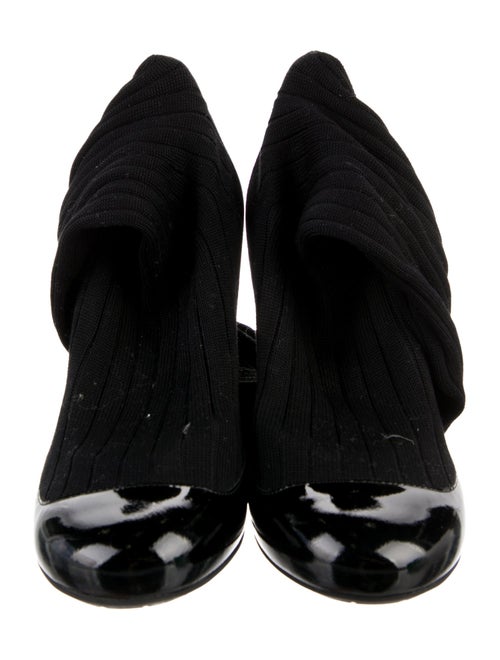 Chanel Interlocking CC Logo Sock Boots