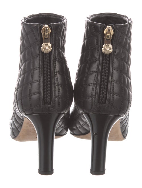 Chanel Quilted Pattern Leather Boots