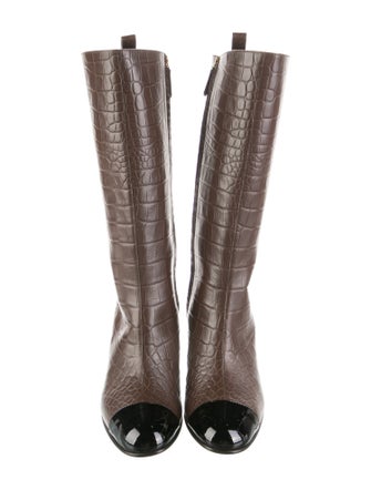 Chanel 2023 Interlocking CC Logo Boots