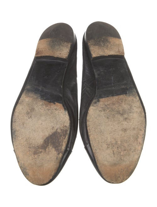 Chanel Interlocking CC Logo Leather Ballet Flats