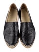 Chanel Interlocking CC Logo Leather Espadrilles