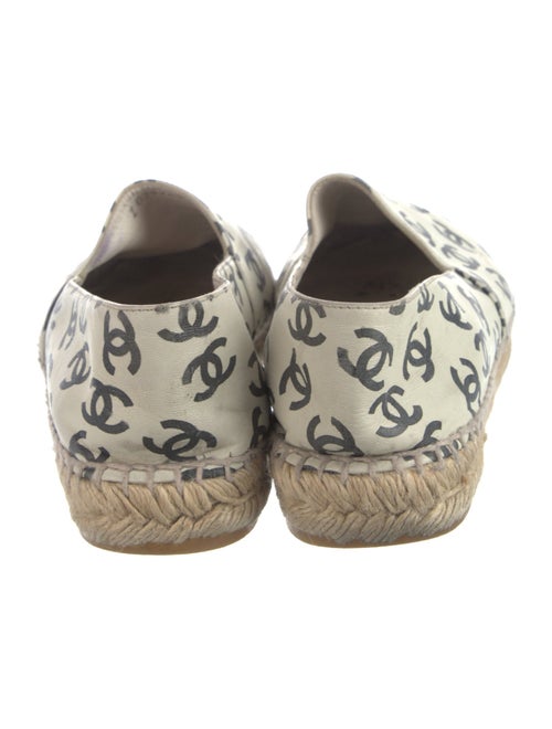 Chanel Interlocking CC Logo Lambskin Espadrilles