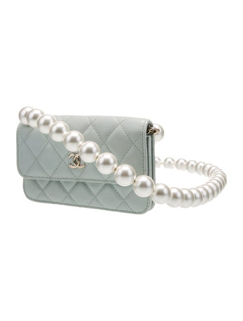Chanel Maxi Pearls Mini Wallet on Chain