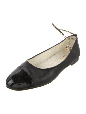 Chanel 2022 Interlocking CC Logo Ballet Flats