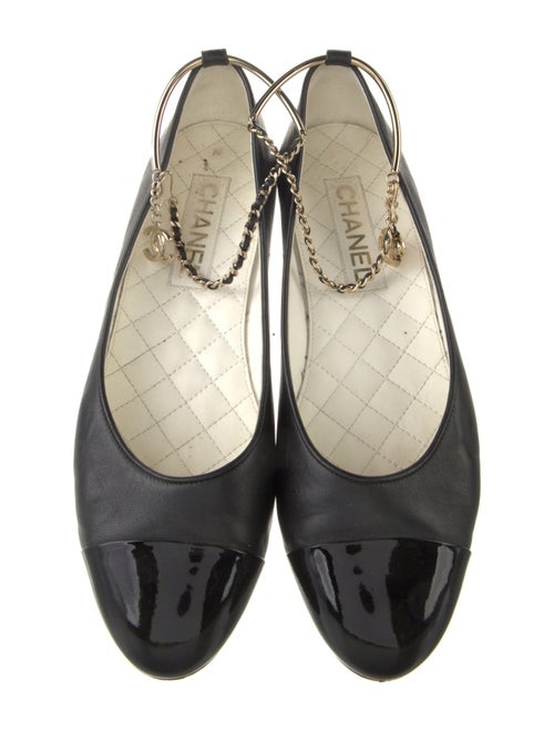 Chanel 2022 Interlocking CC Logo Ballet Flats