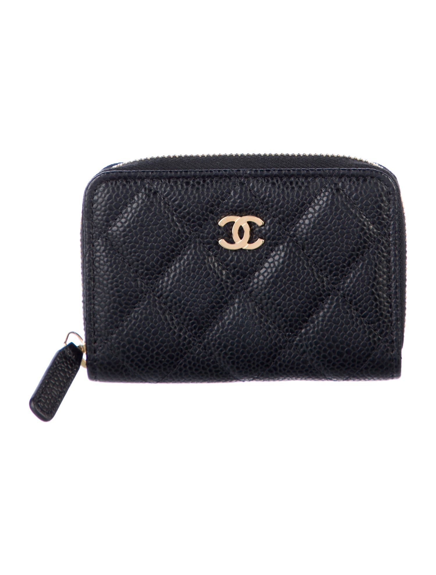 Chanel 2021 Interlocking CC Logo Compact Wallet
