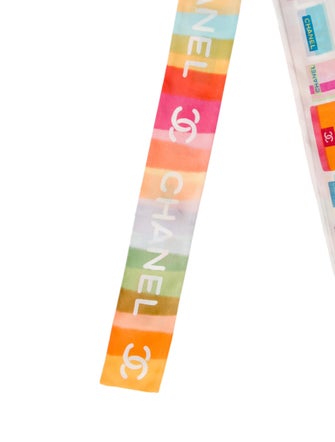 Chanel Silk Interlocking CC Logo Bandeau