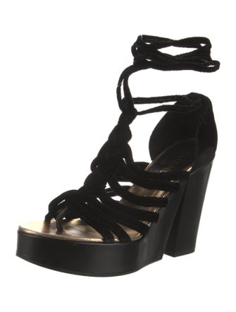 Chanel 2011 Interlocking CC Logo Gladiator Sandals