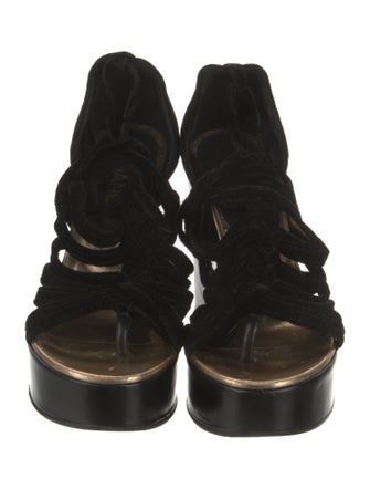 Chanel 2011 Interlocking CC Logo Gladiator Sandals