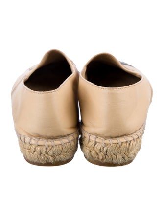Chanel Interlocking CC Logo Lambskin Espadrilles