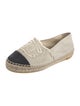 Chanel Interlocking CC Logo Canvas Espadrilles