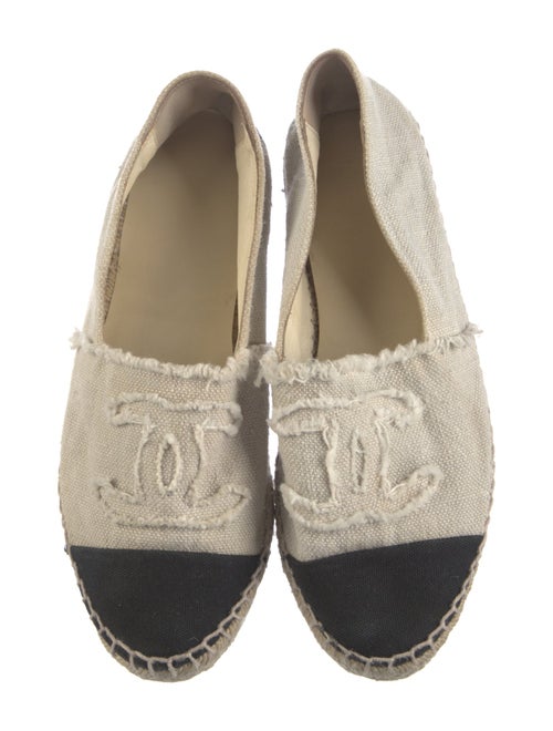 Chanel Interlocking CC Logo Canvas Espadrilles