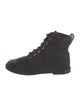 Chanel 2021 Interlocking CC Logo Lace-Up Boots