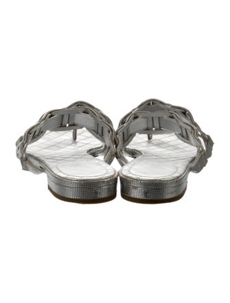 Chanel Quilted Pattern Leather Slides