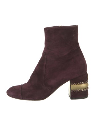 Chanel Interlocking CC Logo Boots