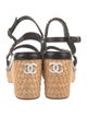 Chanel 2020 Interlocking CC Logo Slingback Sandals