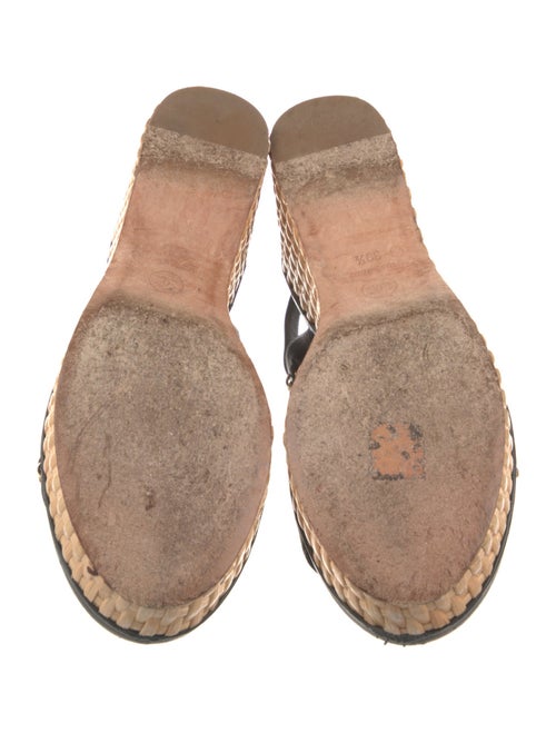 Chanel 2020 Interlocking CC Logo Slingback Sandals