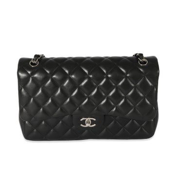 Chanel Shoulder Bags Leather Double Flap Jumbo