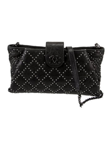 Chanel Handle Bags Paris-Dallas Studded Coco Pleats Clutch Mini