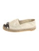Chanel Paint Splatter Interlocking CC Logo Espadrilles