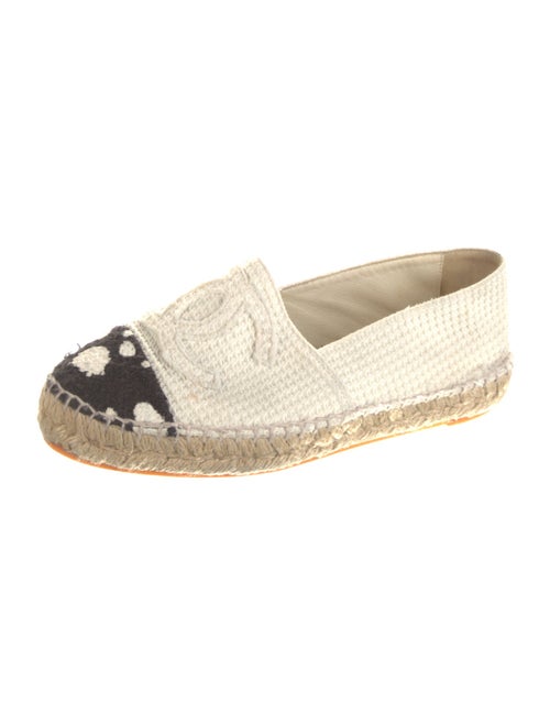 Chanel Paint Splatter Interlocking CC Logo Espadrilles
