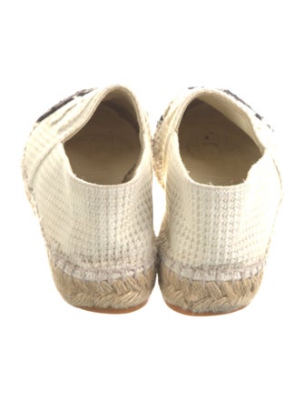 Chanel Paint Splatter Interlocking CC Logo Espadrilles