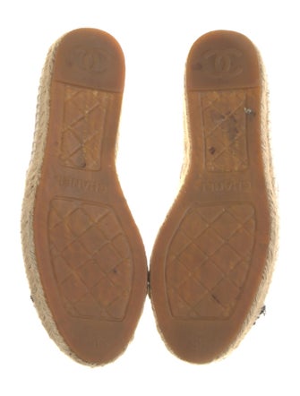 Chanel Paint Splatter Interlocking CC Logo Espadrilles