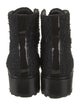 Chanel Interlocking CC Logo Tweed Combat Boots