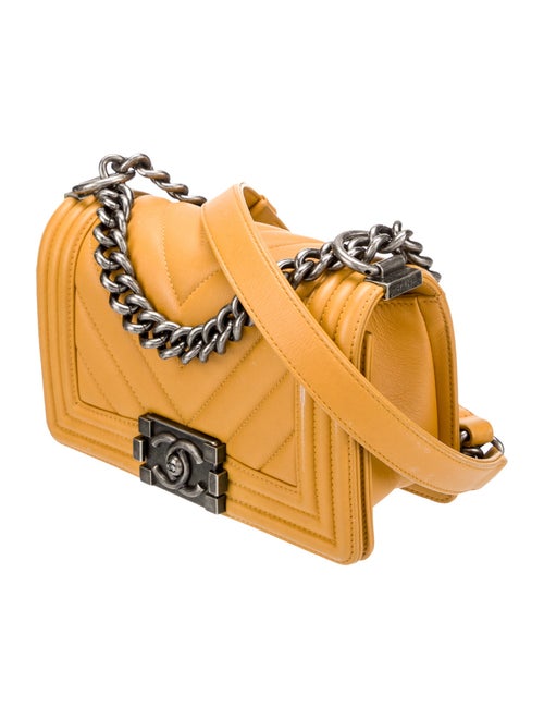 Chanel Small Chevron Boy Bag