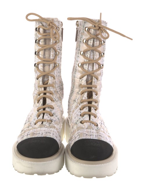 Chanel 2022 Interlocking CC Logo Boots