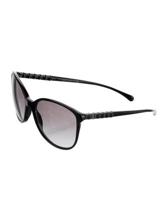 Chanel Interlocking CC Logo Round Sunglasses