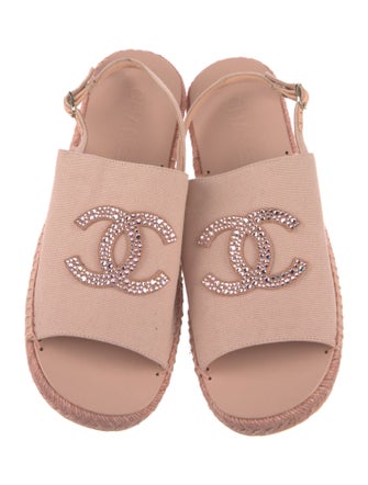 Chanel 2024 Interlocking CC Logo Espadrilles
