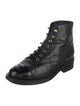 Chanel 2021 Interlocking CC Logo Combat Boots