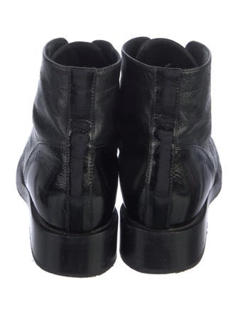 Chanel 2021 Interlocking CC Logo Combat Boots