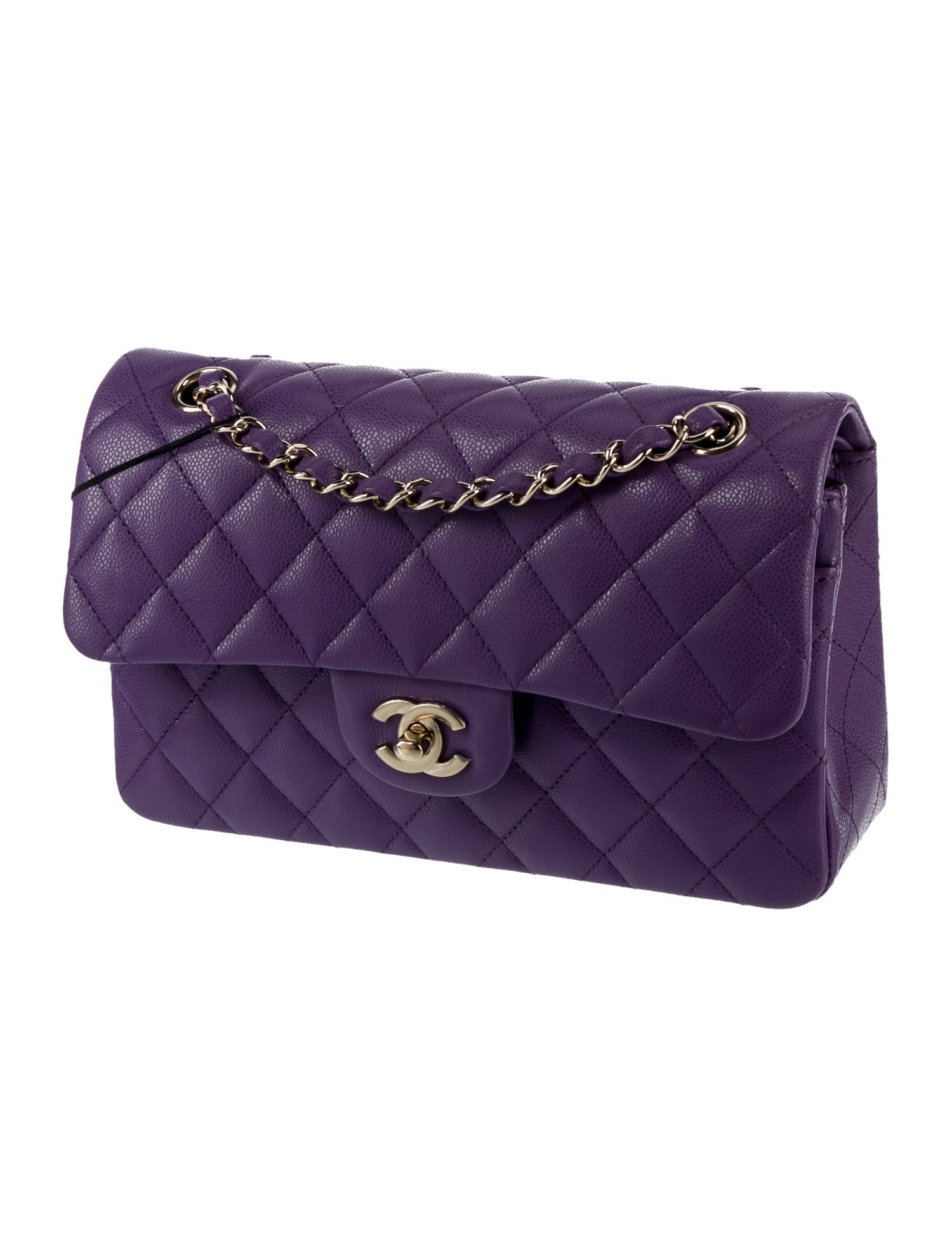 Chanel クラッチバッグ 紫 ファー Chanel Jersey Lambskin Quilted Medium Chanel 19 Light Flap Purple