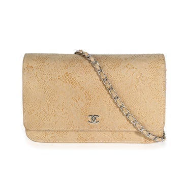 Chanel Clutches Suede 'Lace Over' Wallet On Chain