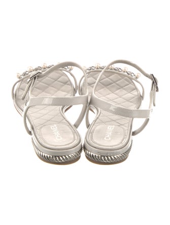 Chanel 2016 Interlocking CC Logo Sandals