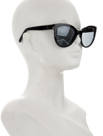 Chanel Interlocking CC Logo Round Sunglasses