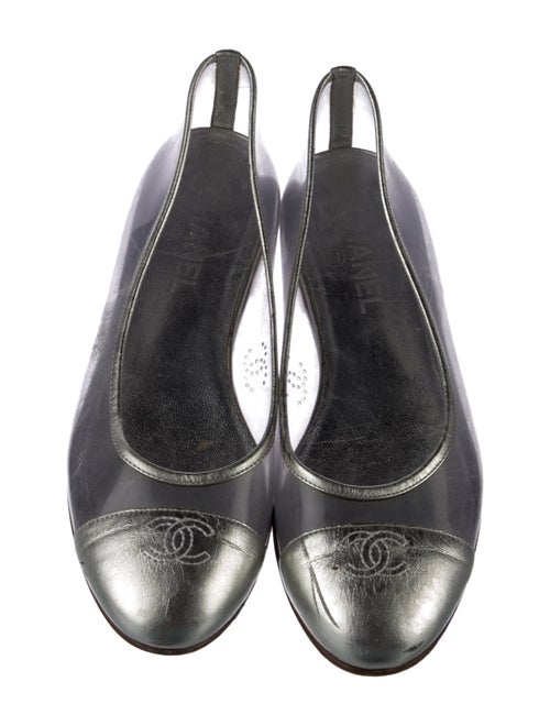 Chanel Interlocking CC Logo PVC Ballet Flats