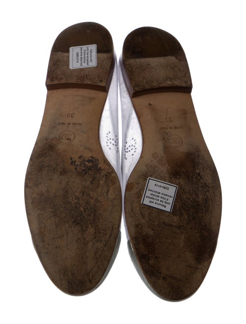 Chanel Interlocking CC Logo PVC Ballet Flats