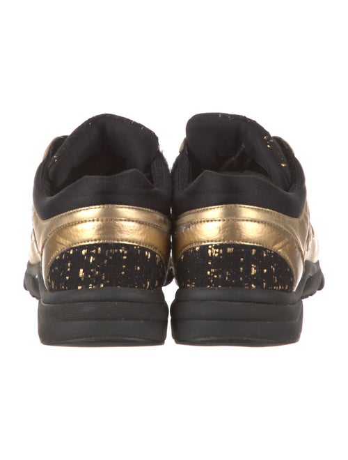 Chanel Interlocking CC Logo Leather Sneakers