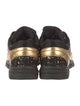 Chanel Interlocking CC Logo Leather Sneakers