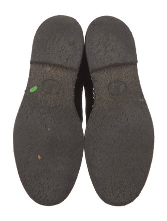 Chanel Interlocking CC Logo Suede Boots