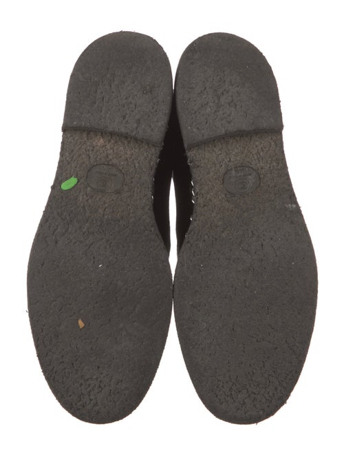 Chanel Interlocking CC Logo Suede Boots