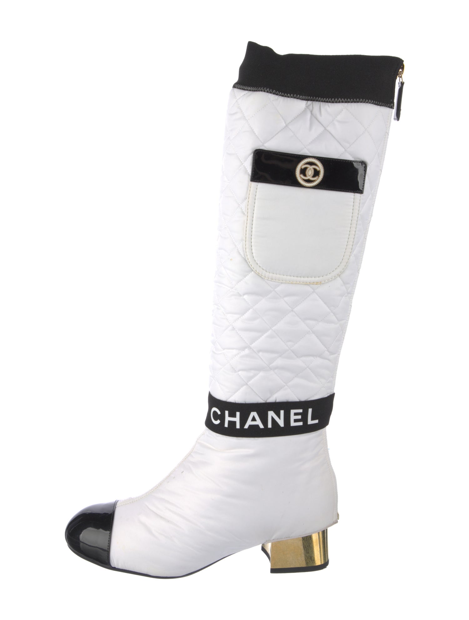 Chanel 2021 Interlocking CC Logo Riding Boots