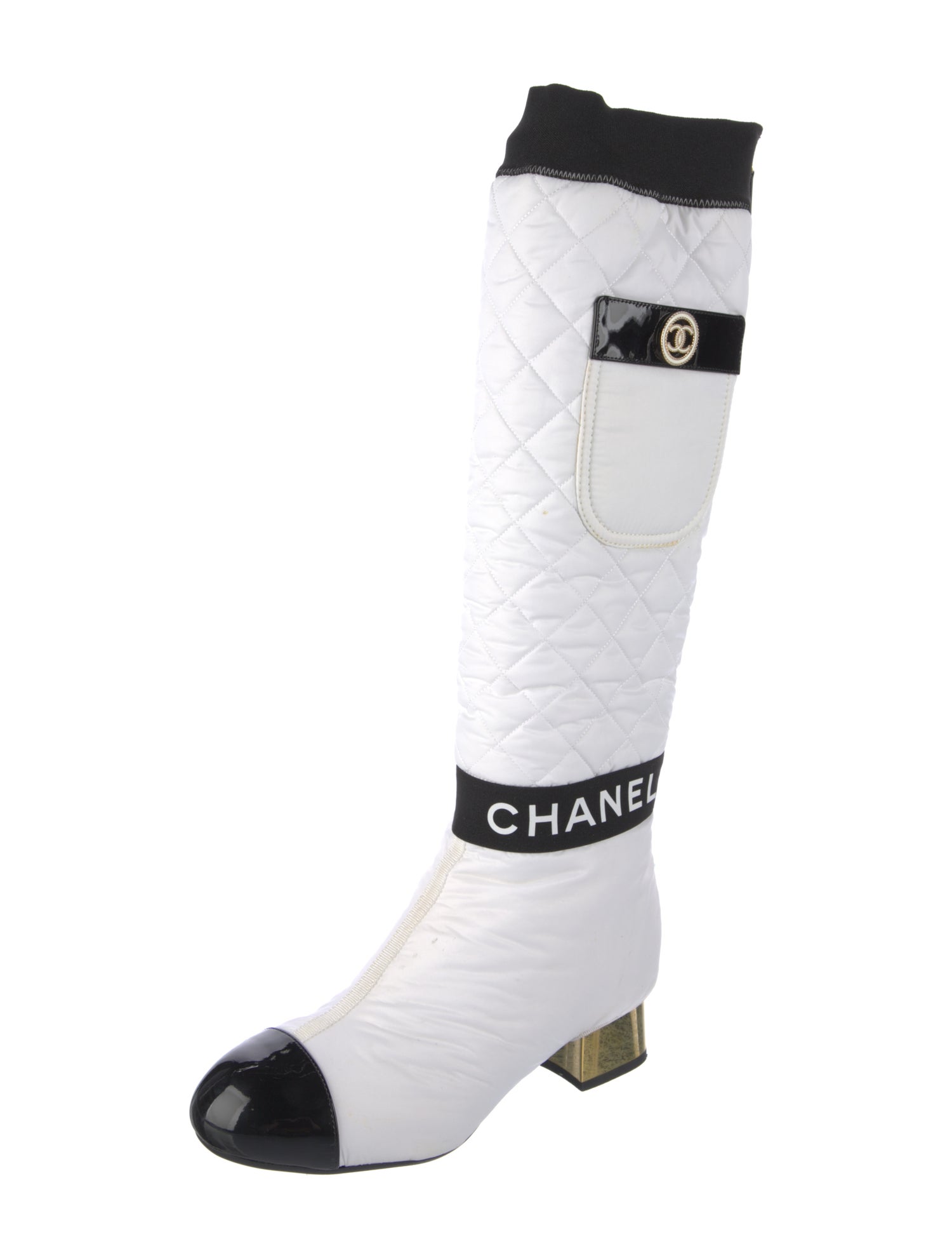 Chanel 2021 Interlocking CC Logo Riding Boots